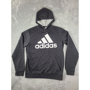 Adidas Golf Hoodie Mens Small Dark‎ Grey Spell Out Sweatshirt Pullover